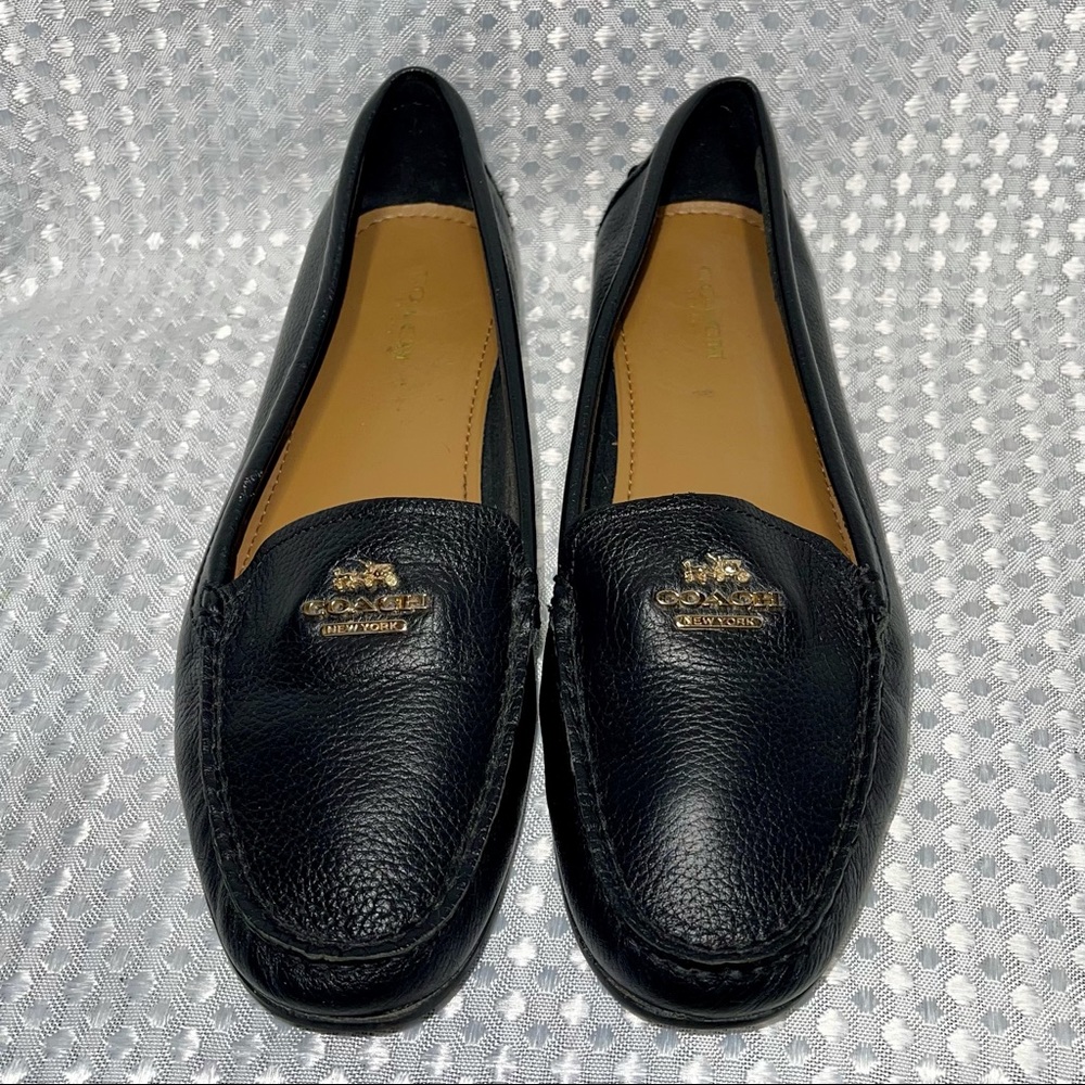 Classic COACH Opal Black Loafers Size 8B